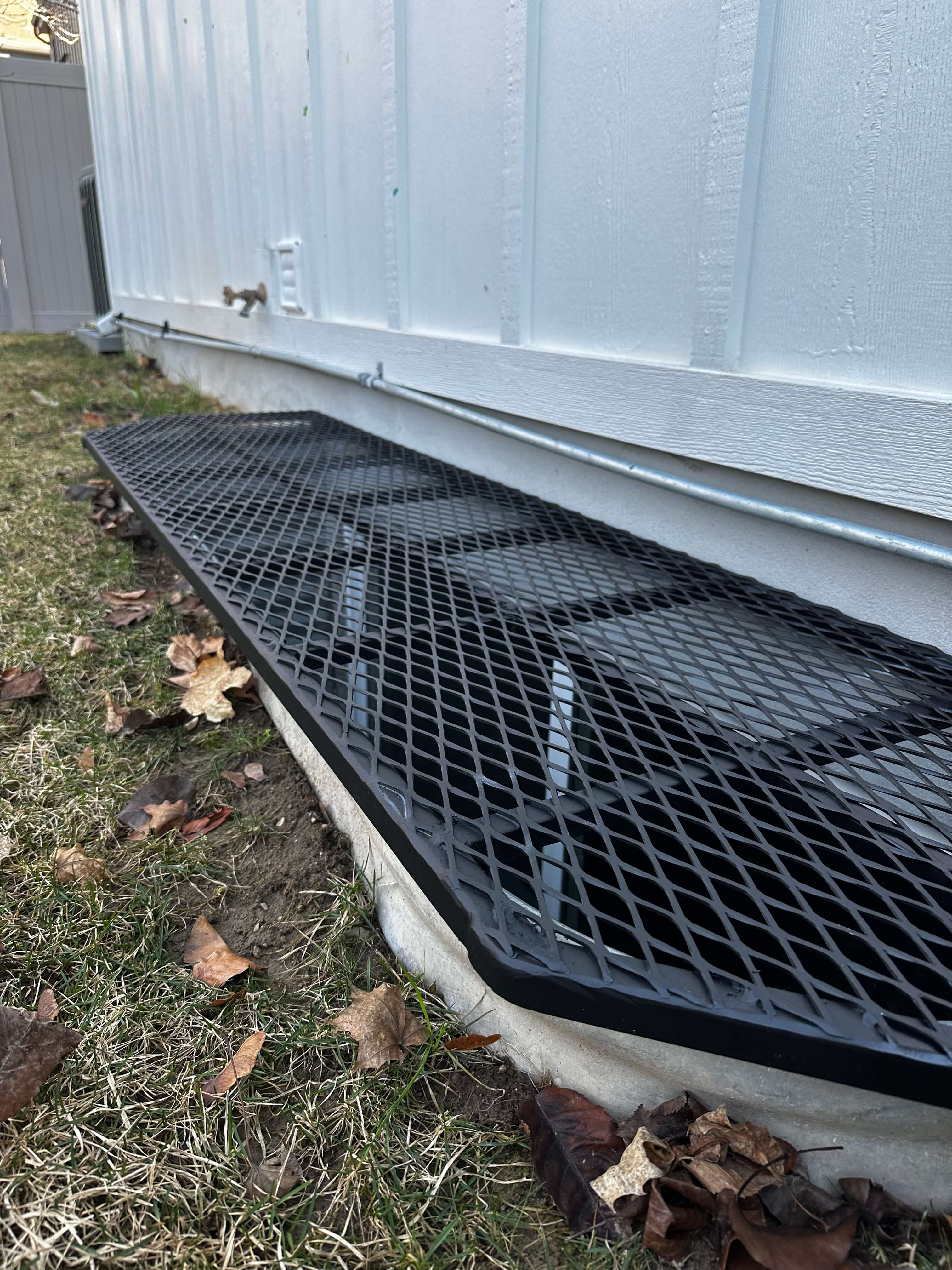 Custom Window Well Cover - Mobile welding project in Northern Utah